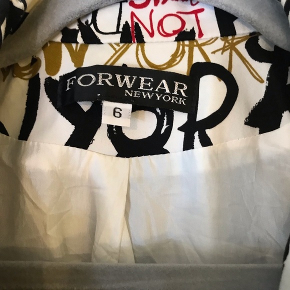 FORWEAR NEW YORK GRAFFITI Print Jacket Blazer - Picture 10 of 14